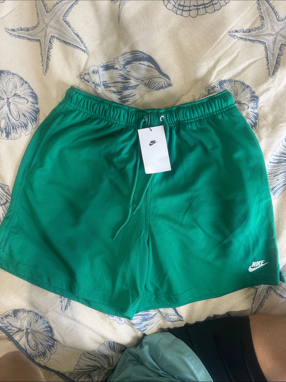 Nike Emerald Green Mesh Athletic Shorts